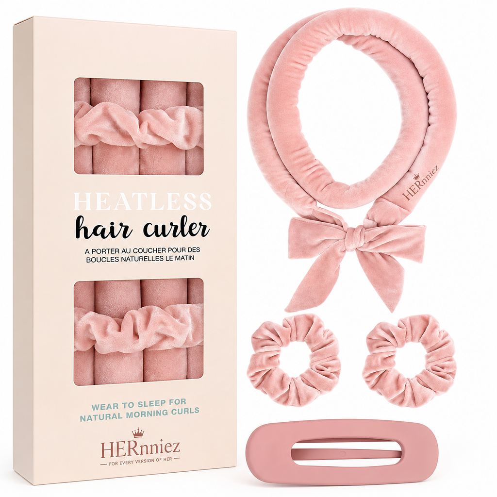 HERnniez Satin Heatless Curling Set | Overnight No-Heat Curls