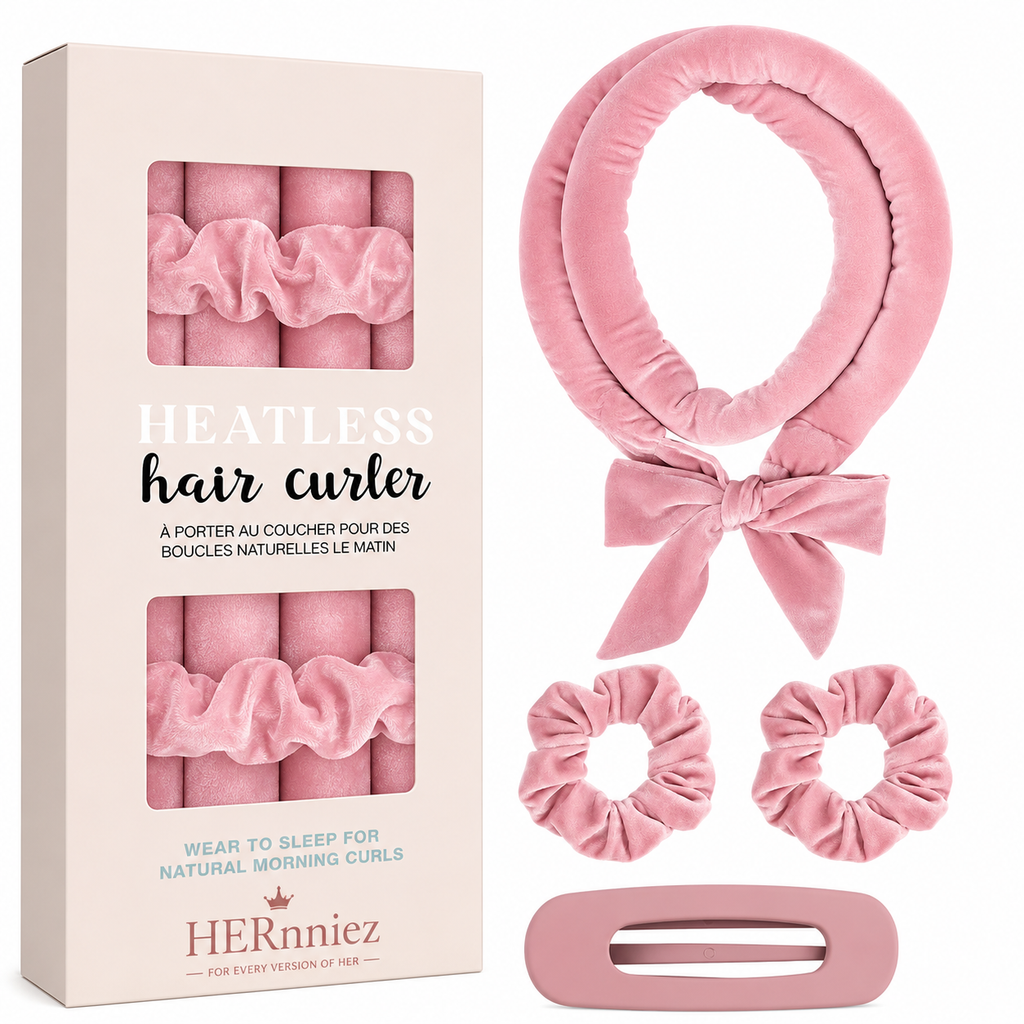 HERnniez Satin Heatless Curling Set | Overnight No-Heat Curls