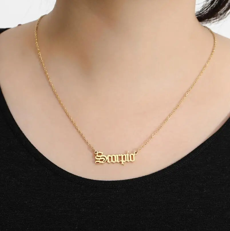 HERnniez 12 Zodiac Constellation Necklaces