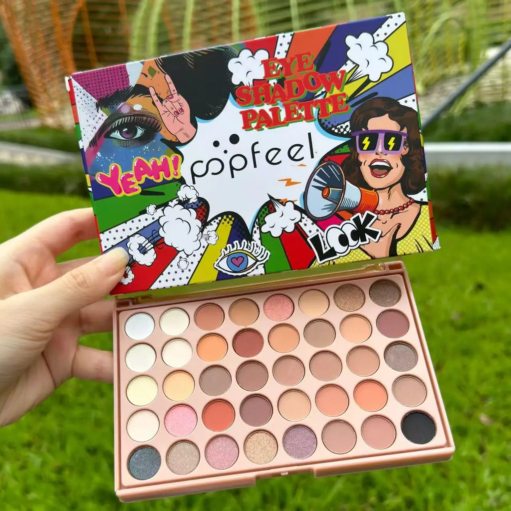 HERnniez 40 Color Earth Tones &Rainbow Shades Eyeshadow Palette