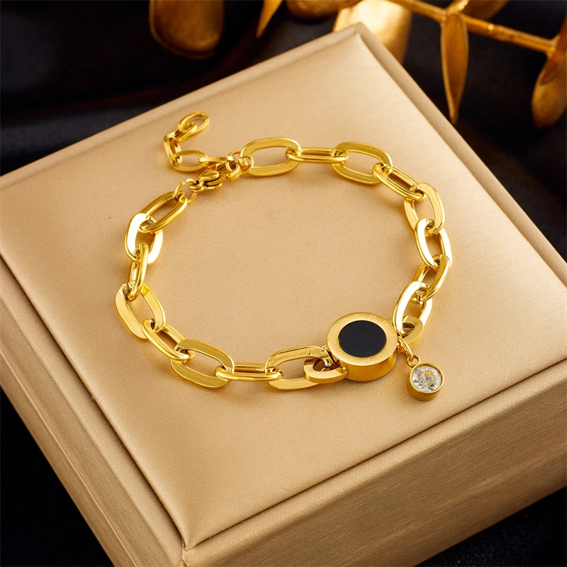 HERnniez Butterfly Heart Multilayer Chain Bracelet Jewelry