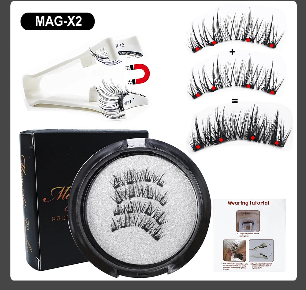 HERnniez Magnetic Eyelashes With Applicator