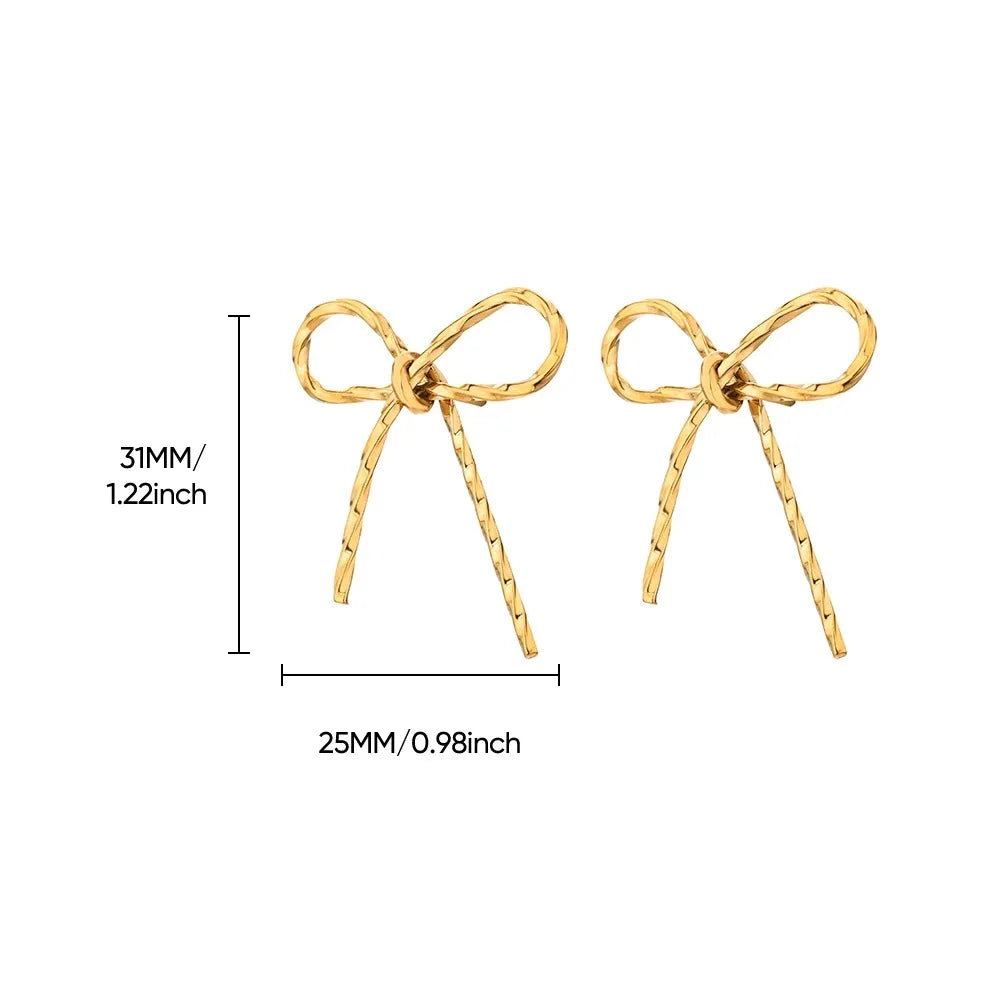 HERnniez Vintage Bowknot Earrings For Women