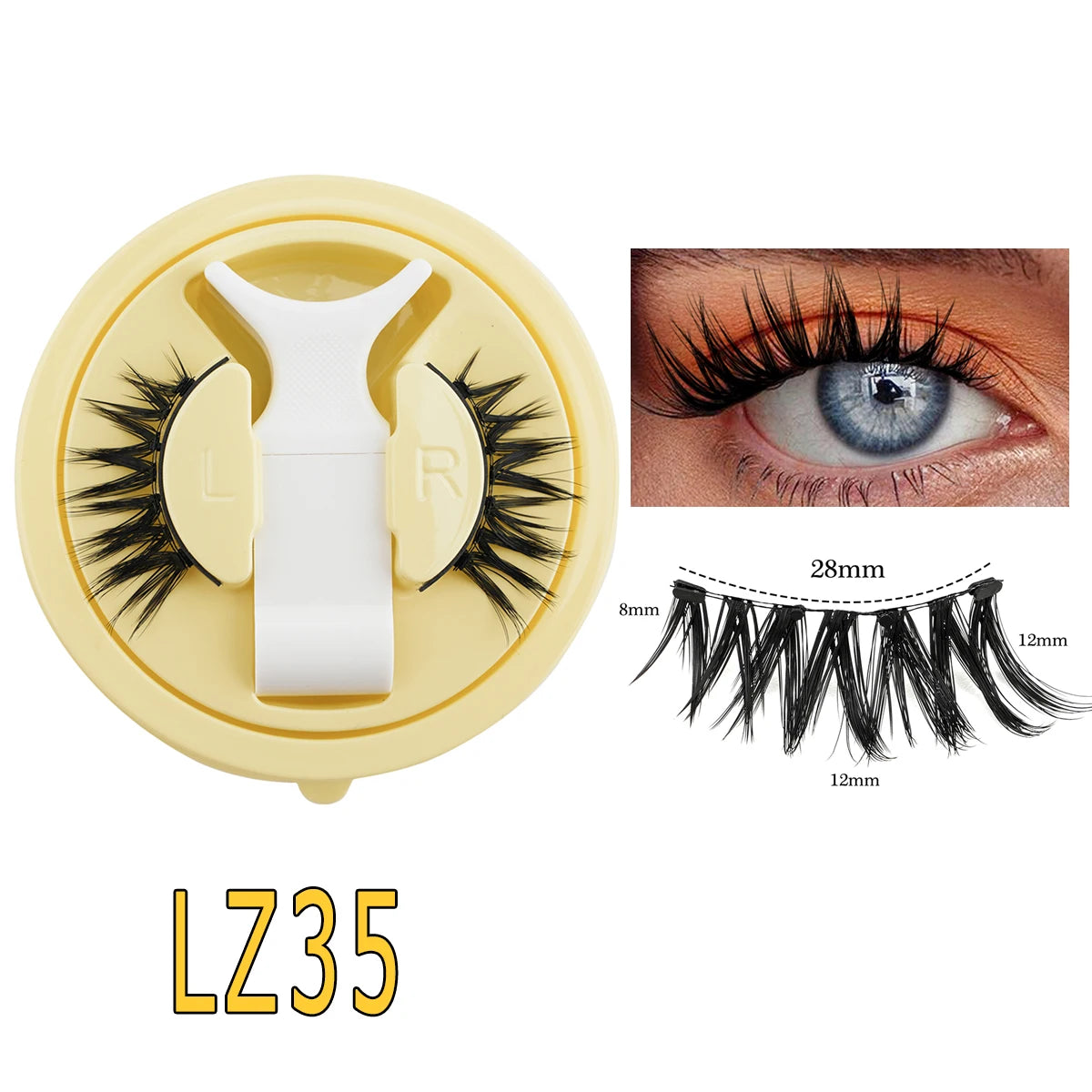 HERnniez Magnetic Eyelashes Reusable Faux Mink Lashes