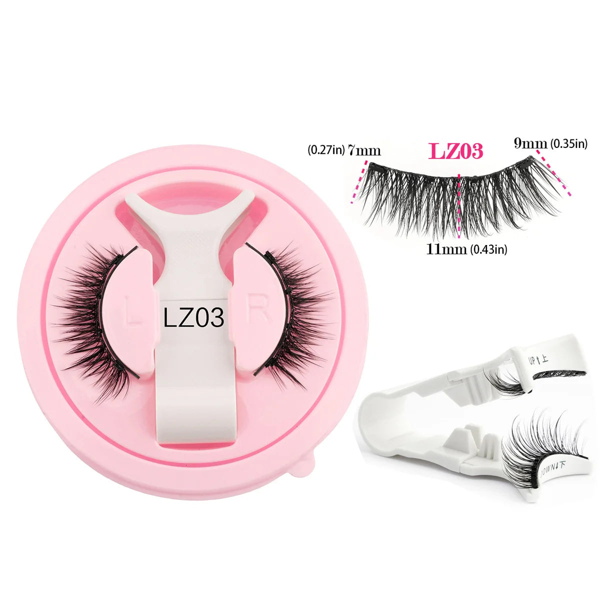 HERnniez Magnetic Eyelashes Reusable Faux Mink Lashes