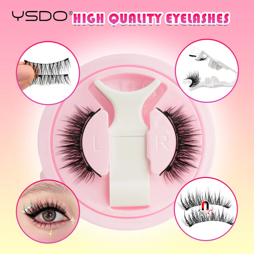 HERnniez Magnetic Eyelashes Natural 3D Mink Eyelashes