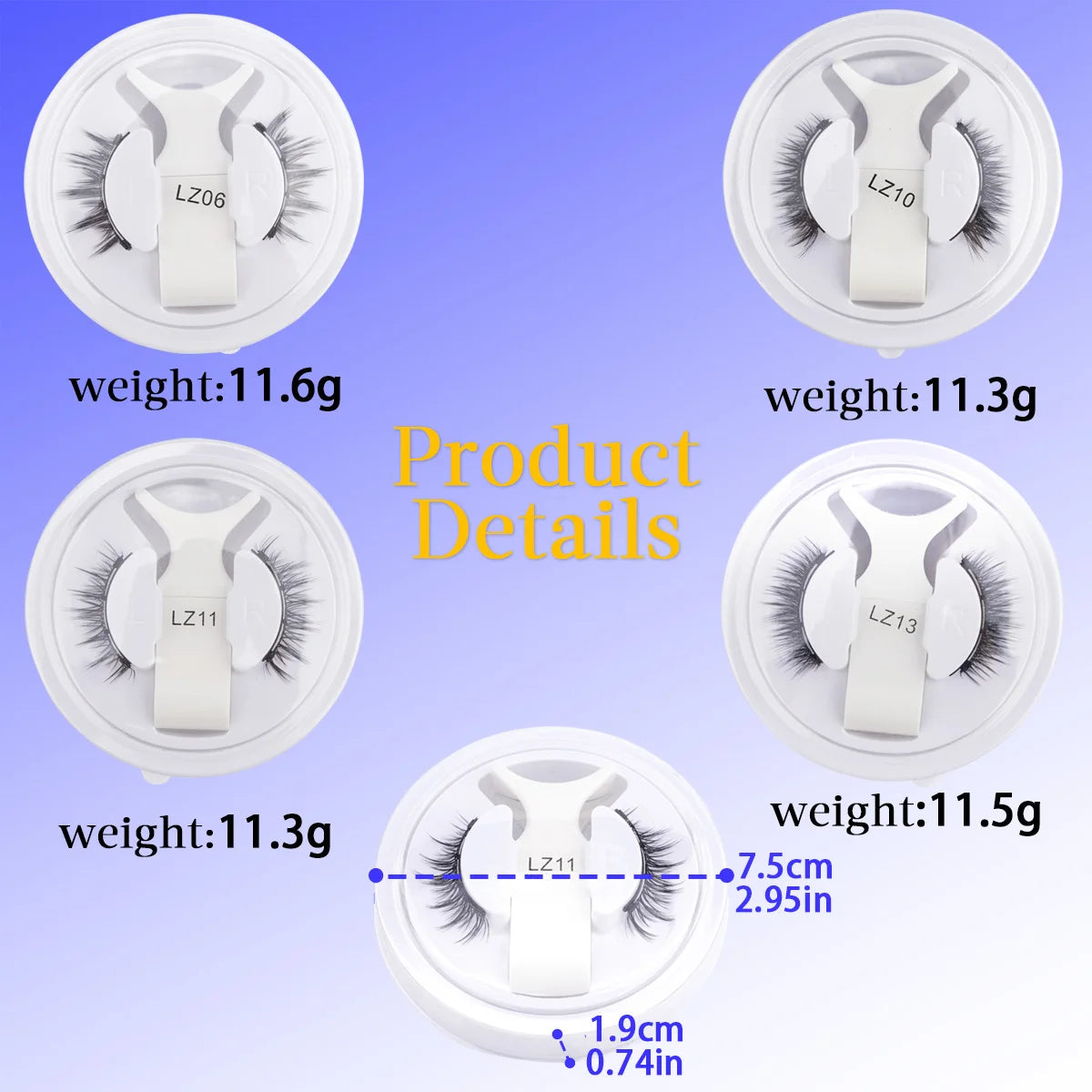 HERnniez Magnetic Eyelashes Natural 3D Mink Eyelashes