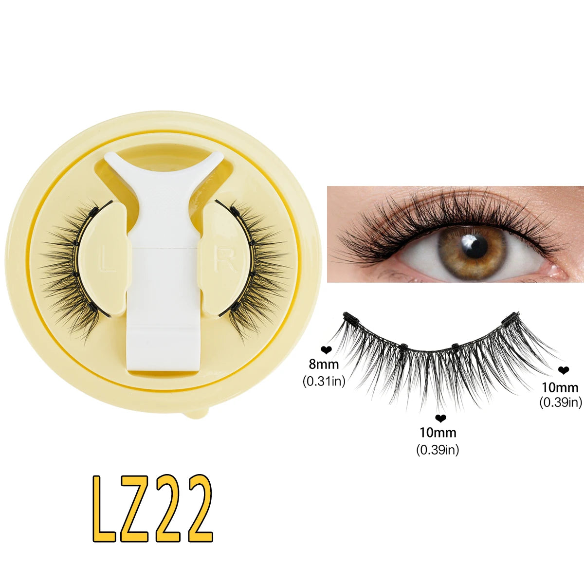 HERnniez Magnetic Eyelashes Reusable Faux Mink Lashes