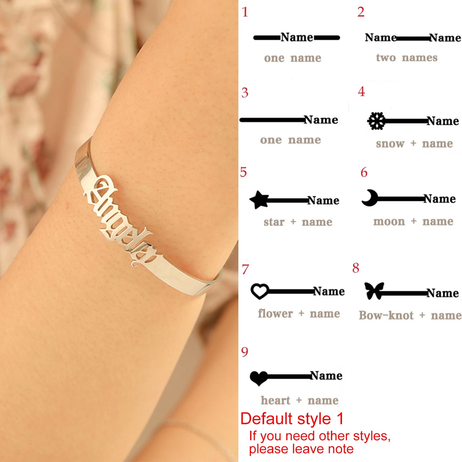 HERnniez Personalized Name Bracelet Custom Jewelry