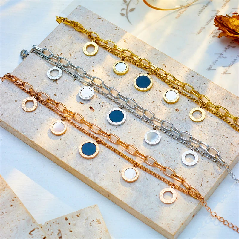 HERnniez Butterfly Heart Multilayer Chain Bracelet Jewelry