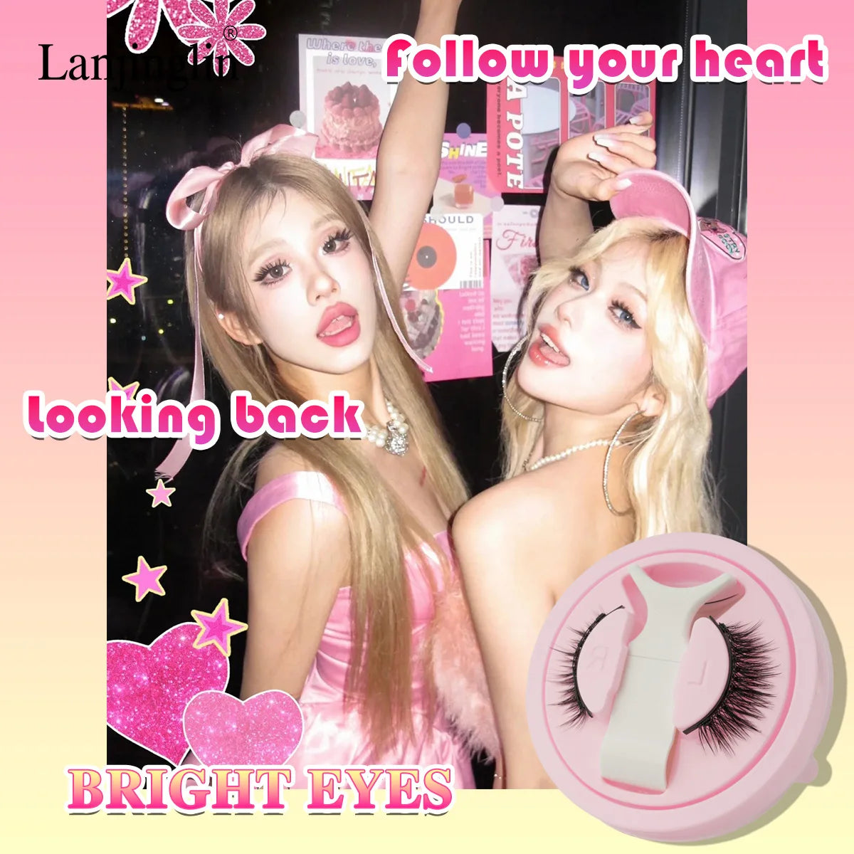 HERnniez Magnetic Eyelashes Reusable Faux Mink Lashes