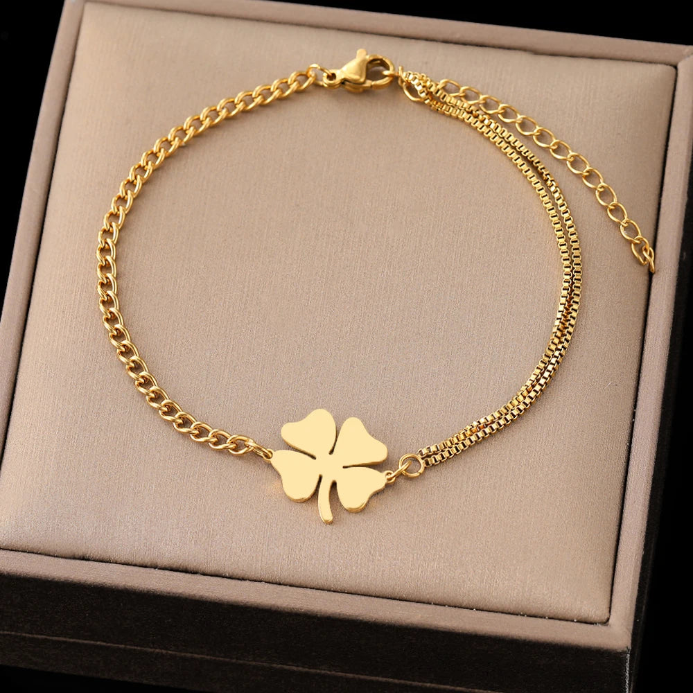 HERnniez Bracelets Classic Clovers Pendant