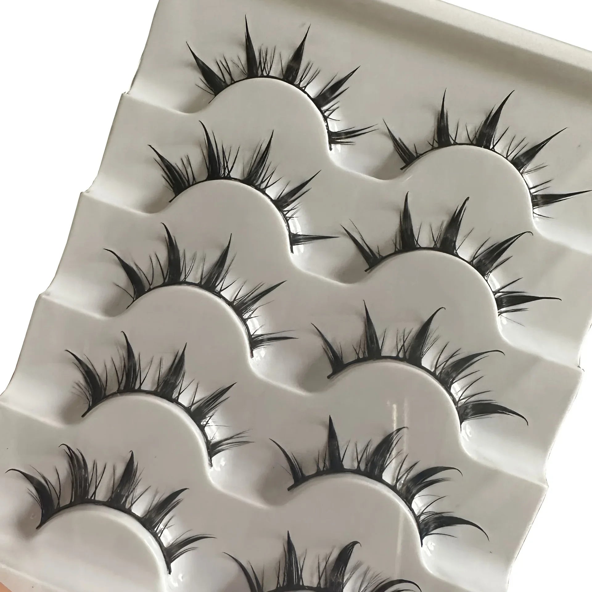 HERnniez Anime-Inspired False Eyelashes, 5 Pairs Cartoon Eye Faux Lashes