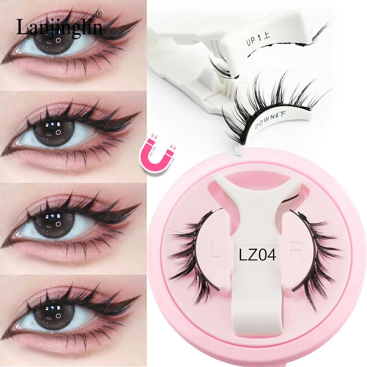 HERnniez Magnetic Eyelashes Reusable Faux Mink Lashes