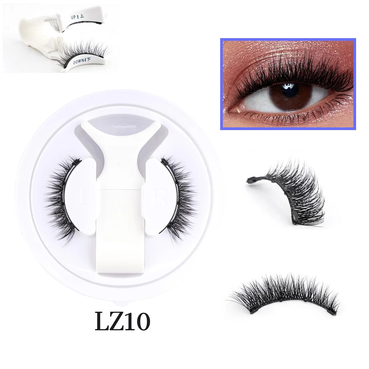 HERnniez Magnetic Eyelashes Natural 3D Mink Eyelashes