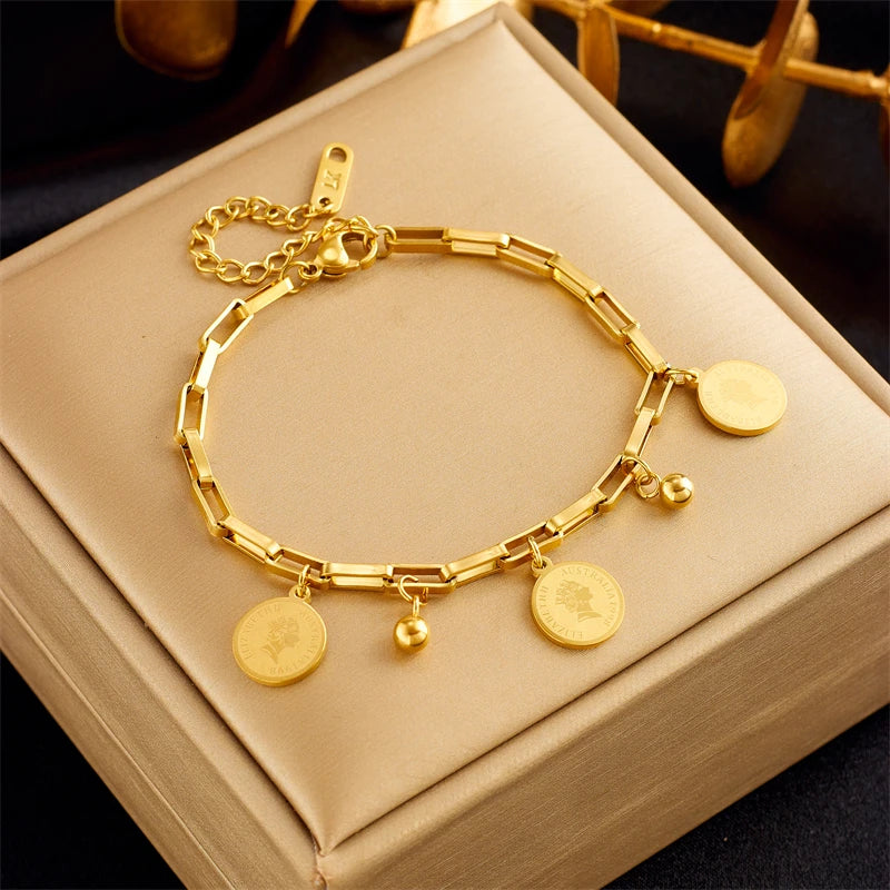 HERnniez Butterfly Heart Multilayer Chain Bracelet Jewelry