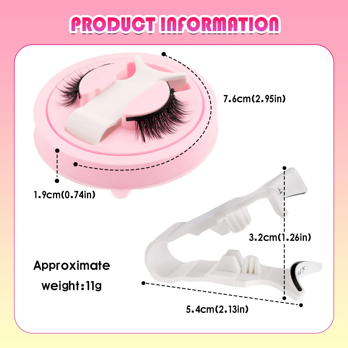HERnniez Magnetic Eyelashes Reusable Faux Mink Lashes