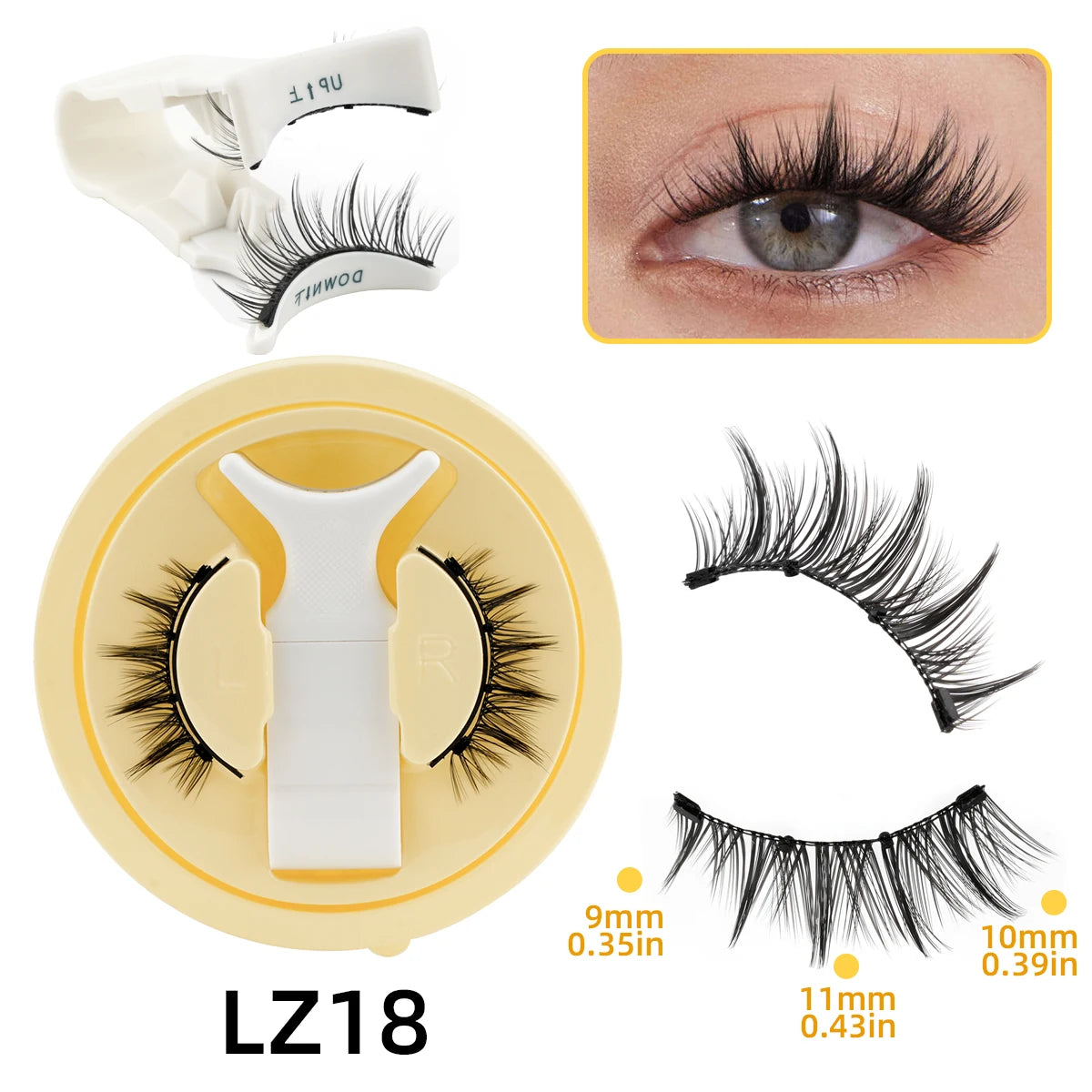 HERnniez Magnetic Eyelashes Natural 3D Mink Eyelashes