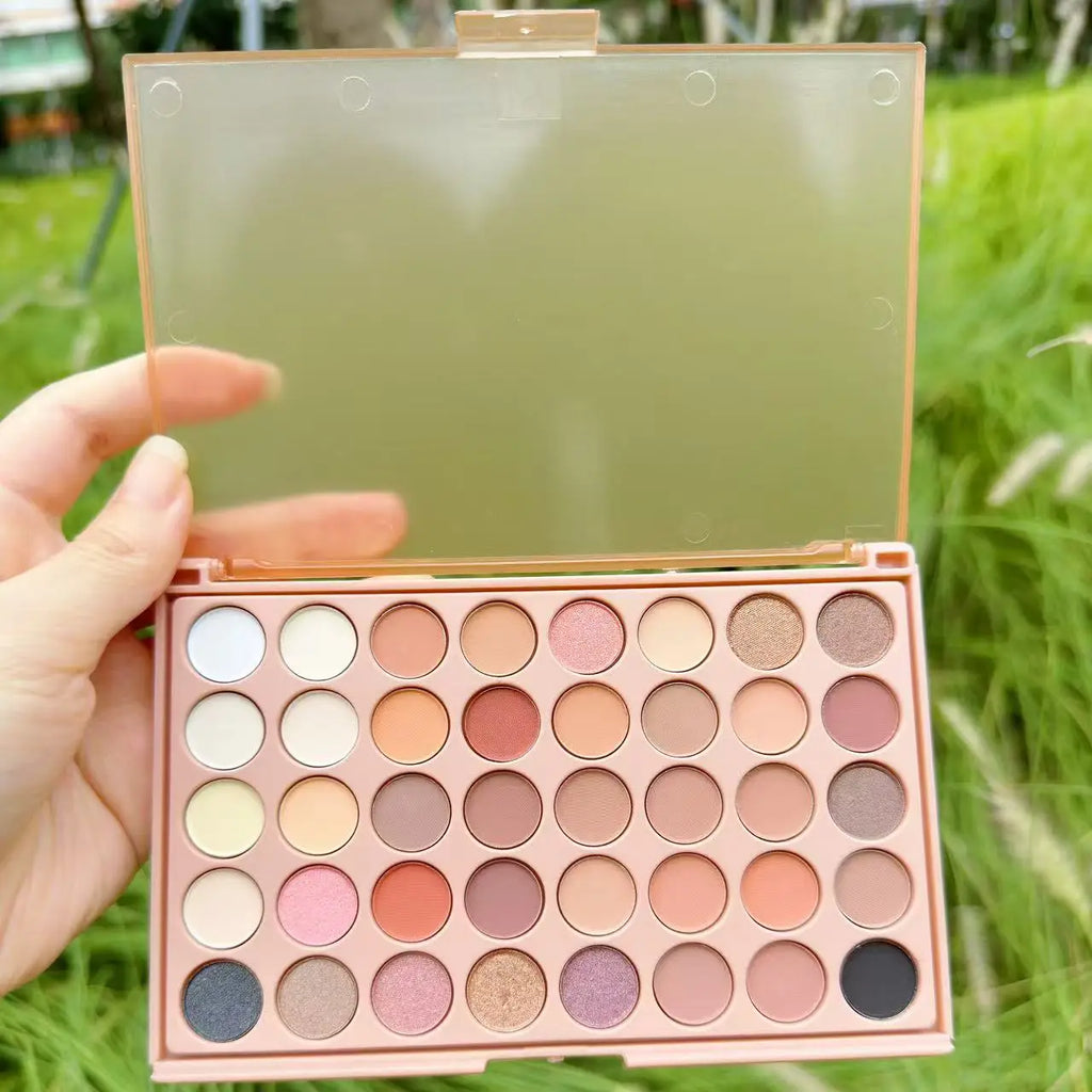 HERnniez 40 Color Earth Tones &Rainbow Shades Eyeshadow Palette