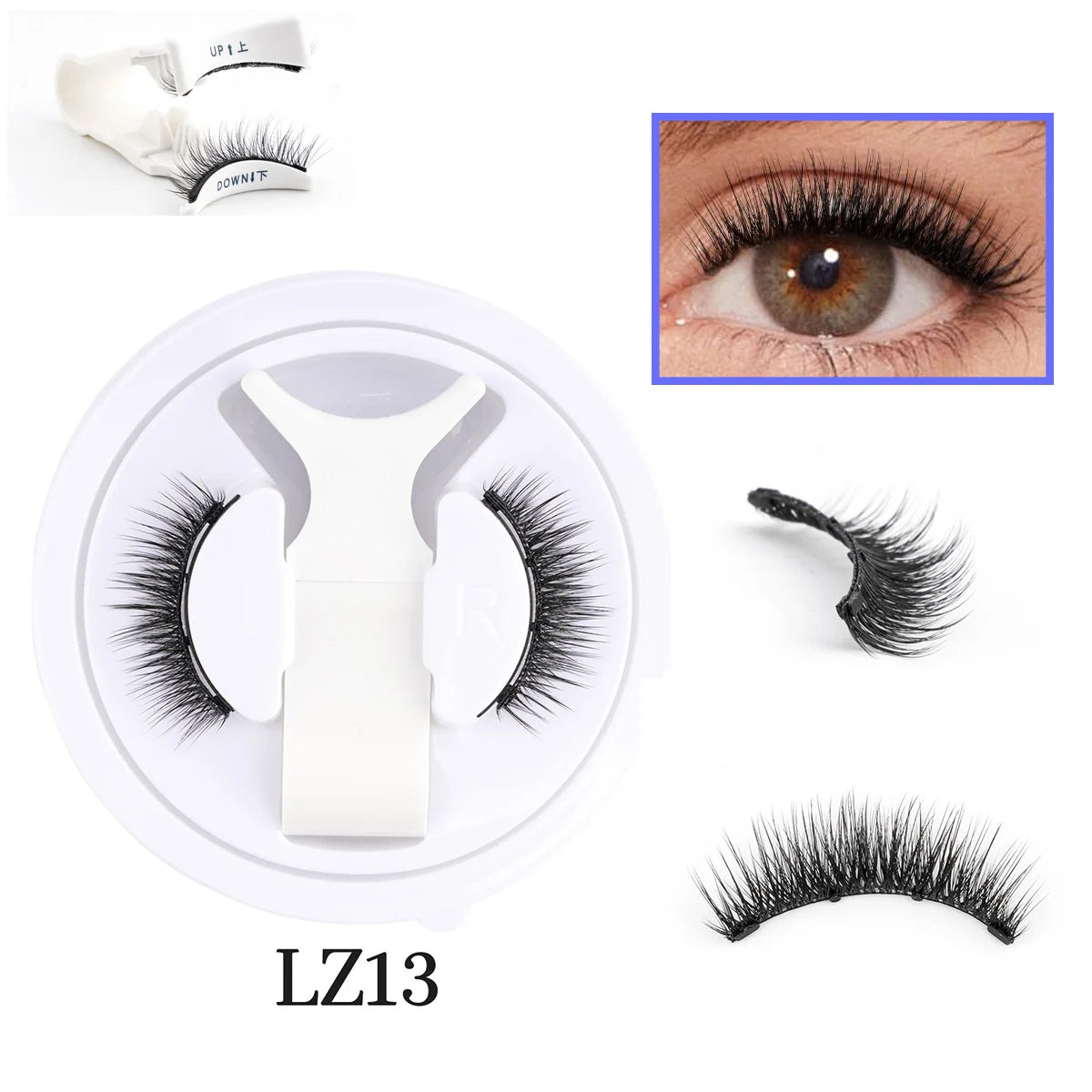 HERnniez Magnetic Eyelashes Natural 3D Mink Eyelashes