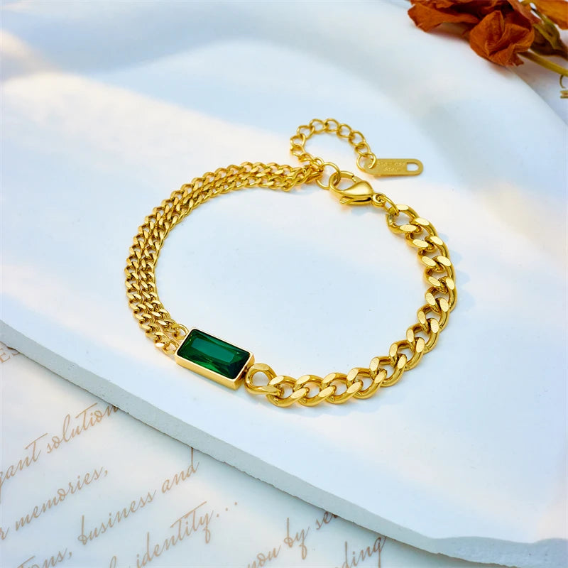 HERnniez Butterfly Heart Multilayer Chain Bracelet Jewelry