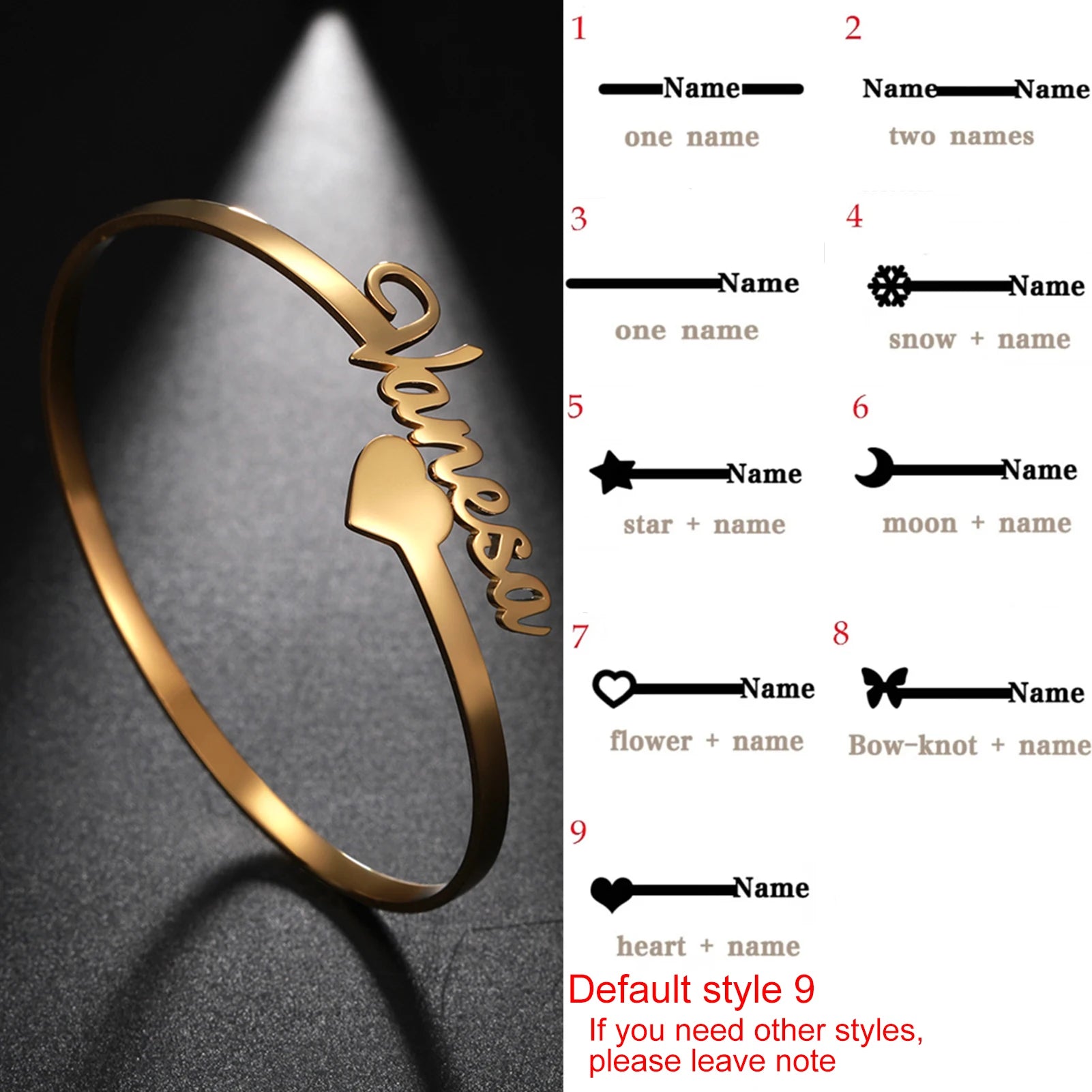 HERnniez Personalized Name Bracelet Custom Jewelry