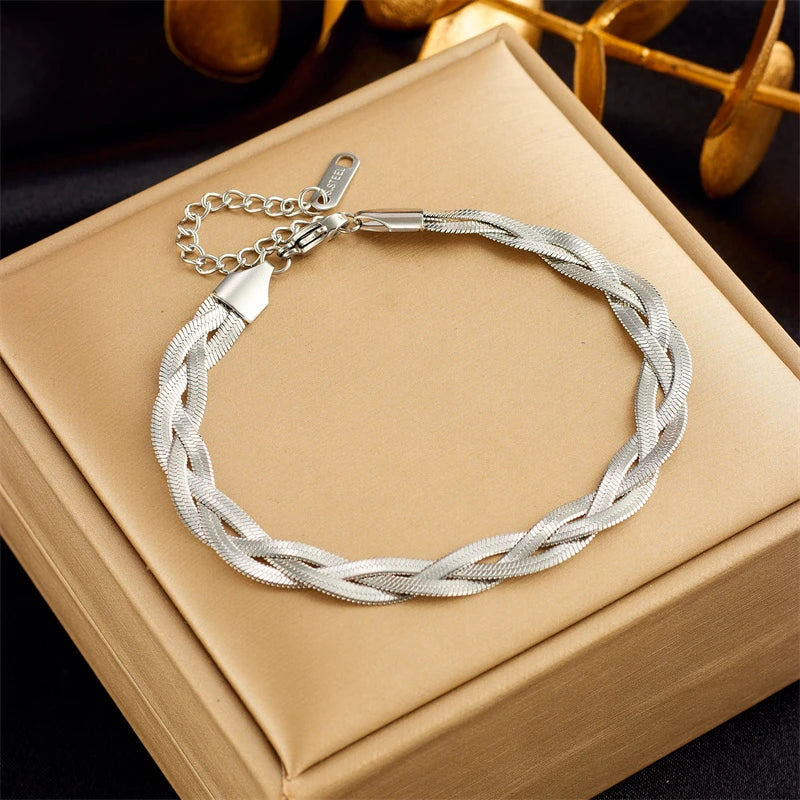 HERnniez Butterfly Heart Multilayer Chain Bracelet Jewelry