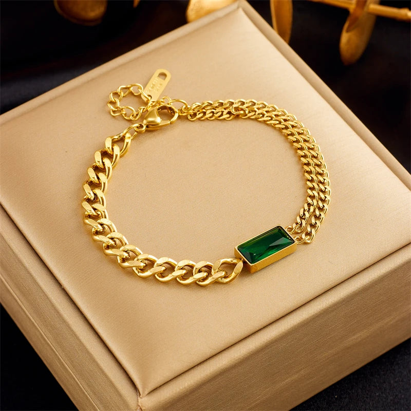 HERnniez Butterfly Heart Multilayer Chain Bracelet Jewelry