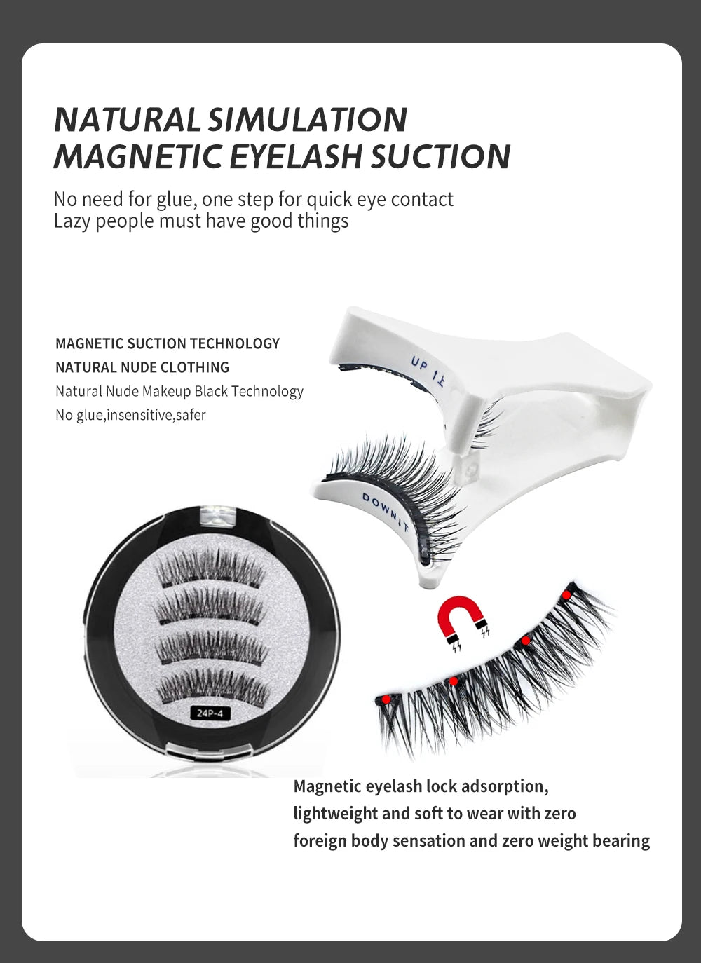 HERnniez Magnetic Eyelashes With Applicator
